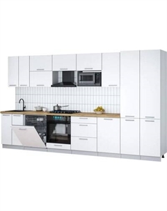 Кухонный гарнитур Интерлиния Мила Gloss 3.7-ПМ2