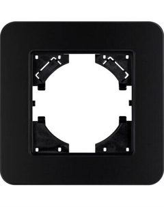 Рамка для выключателей и розеток Arlight FRM-OMALI-GS-1-BK / 049662