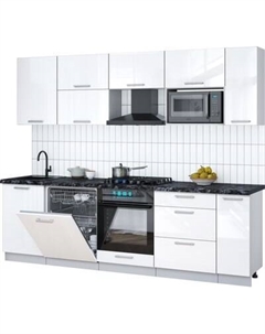 Кухонный гарнитур Интерлиния Мила Gloss 2.6-ПМ2
