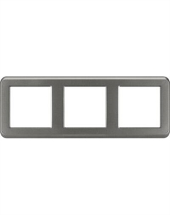 Рамка для выключателей и розеток Arlight FRM-VERSA-PL-3-GR / 043785