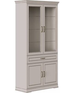 Шкаф с витриной Black Red White Florencia REG2W2D1S Black red white