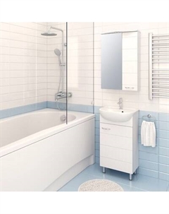 Тумба с умывальником Runo Кипарис 45 + Уют 45