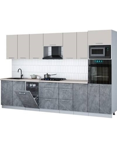 Кухонный гарнитур Интерлиния Мила Gloss 3.25-ПМ3