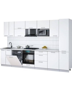 Кухонный гарнитур Интерлиния Мила Gloss 3.3-ПМ2