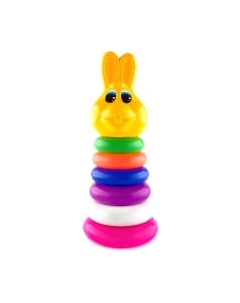 Развивающая игрушка Пластмастер Пирамида Зайчик / 13204