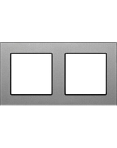 Рамка для выключателей и розеток Arlight FRM-GLARE-GS-2-GR / 043798
