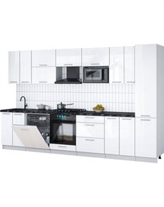 Кухонный гарнитур Интерлиния Мила Gloss 3.4-ПМ2
