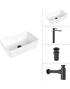 Умывальник со смесителем Lauter 21674A + Reef 21CK8678BS + сифон 21635B + дон.клапан 21190B