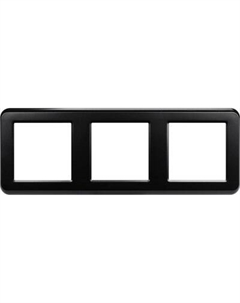 Рамка для выключателей и розеток Arlight FRM-VERSA-PL-3-BK / 043784