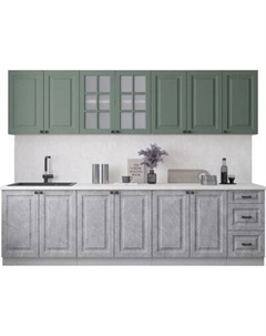 Кухонный гарнитур Интерлиния Мила Деко 2.8А