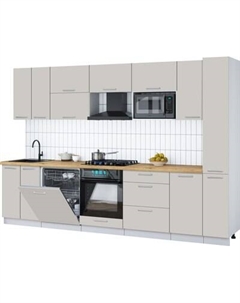 Кухонный гарнитур Интерлиния Мила Gloss 3.1-ПМ2