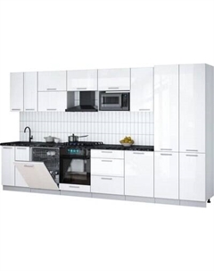 Кухонный гарнитур Интерлиния Мила Gloss 3.7-ПМ2
