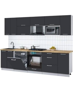 Кухонный гарнитур Интерлиния Мила Gloss 2.8-ПМ2