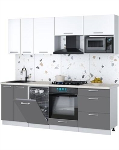 Кухонный гарнитур Интерлиния Мила Gloss 2.25-ПМ4