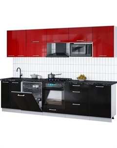 Кухонный гарнитур Интерлиния Мила Gloss 2.9-ПМ2