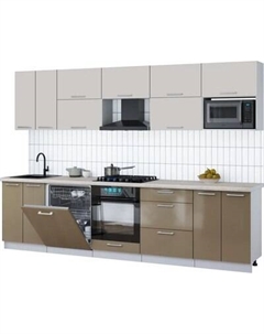 Кухонный гарнитур Интерлиния Мила Gloss 3.0-ПМ2