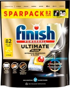 Капсулы для посудомоечных машин Finish Powerball Ultimate Plus AIO Лимон