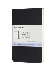 Блокнот для рисования ART SOFT SKETCH PAD (130х210мм, черный) Moleskine