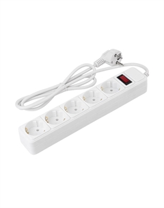 Фильтр сетевой 1,5м 5-гнездн белый GPS-5-10-3х075-150-W General