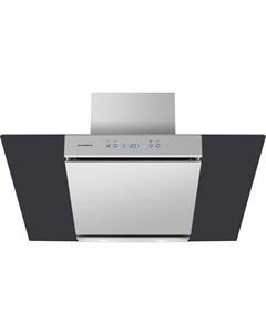 Кухонная вытяжка MAUNFELD Gloria 90 нержавеющая сталь\черное стекло Maunfeld