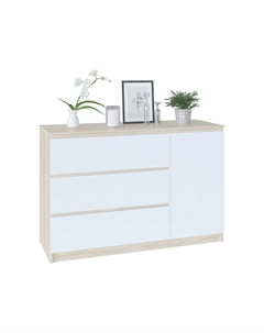 Комод Сокол Т-3Р дуб сонома/белый Сокол-мебель