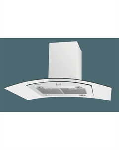 Кухонная вытяжка MAUNFELD Ancona PlusA Isla 90 белый\прозрачное стекло Maunfeld