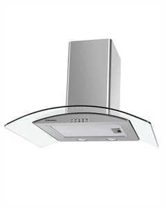 Кухонная вытяжка MAUNFELD Ancona PlusA 60 нержавеющая сталь\прозрачное стекло Maunfeld