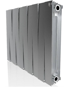 Биметаллический радиатор PianoForte 500 Silver Satin (10 секций) Royal thermo