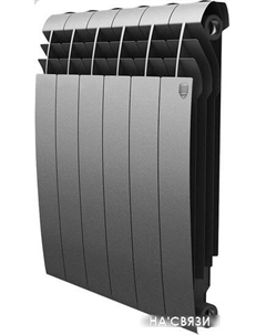 Биметаллический радиатор BiLiner 500 Silver Satin (4 секции) Royal thermo