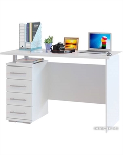 Компьютерный стол КСТ-106.1 (белый) Сокол