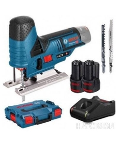 Электролобзик GST 12V-70 Professional 06015A1005 (с 2-мя АКБ, кейс) Bosch