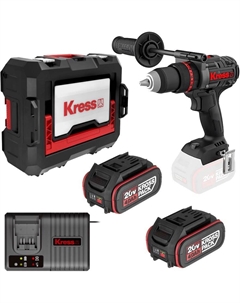 Ударная дрель-шуруповерт KUC35 (с 2-мя АКБ, кейс) Kress