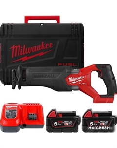 Сабельная пила Fuel M18 M18FSZ-502X 4933478291 (с 2-мя АКБ, кейс) Milwaukee
