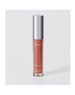 Блеск для губ увлажняющий, прозрачный бежевый нюд Sheny professional