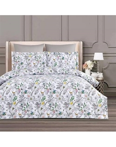 Постельное белье Diamond Сатин 2 Сп. 200x220 Fine Серый Arya home collection