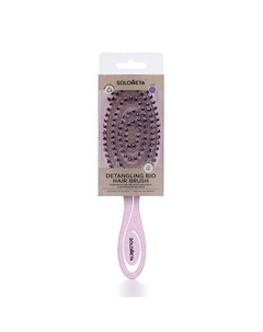 Подвижная био-расческа для волос c натуральной щетиной Detangling Bio Hair Brush Solomeya