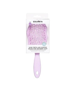 Массажная расческа для сухих и влажных волос с широкими зубьями Wide Teeth Air Cushion Brush Solomeya