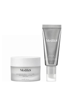 Набор средств для лица Crystal Retinal 3 and Advanced Night Restore Medik8