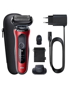 BRAUN Электробритва Rasierer - 6 61-R1200S Red Braun