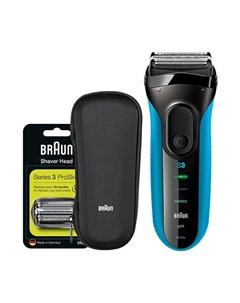 BRAUN Электробритва 3010s Foil Razors Standard Blue+Original Blade Head Braun