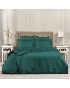 Постельное белье Vip из Однотонного Сатина 1.5 Сп. 160x220 Зеленый Arya home collection