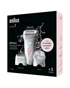 BRAUN Эпилятор Silk epil 7 Wet & Dry Braun