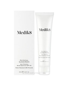 Солнцезащитный крем для лица Physical Sunscreen SPF 50 60 Medik8