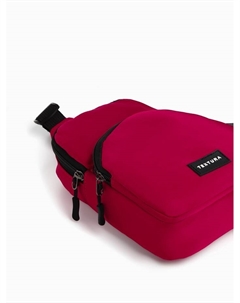 Сумка-слинг на молнии, наружный карман, цвет фуксия Textura