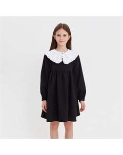 Платье для девочки, чёрное, рост 128 см Minaku