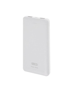 Внешний аккумулятор BYZ W3, 10000 мАч, 2 USB, 1 Type-C, 2.1 А, PD, белый Byz