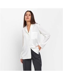 Блуза женская шелковая : Classic Collection р. 50, цвет экрю Mist