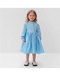 Платье для девочки : Cotton collection, голубое, рост 116 см Minaku