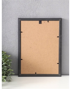 Фоторамка для фото 21×29.7 см (A4) «МИРАМ», пластик, чёрный, (пластиковый экран) Miram