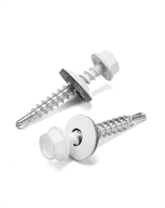 Саморезы кровельные 4.8×35 мм, RAL9003 белый, 250 шт. Tundra